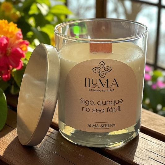 vela con esencia de ALMA SERENA