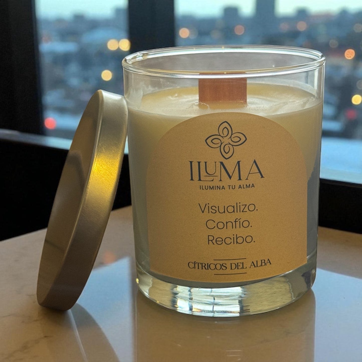 Vela con esencia de CITRICOS DEL ALBA