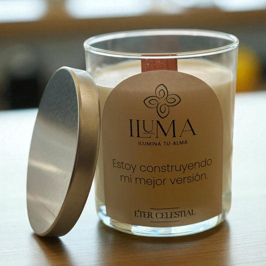 Vela con esencia de ÉTER CELESTIAL.