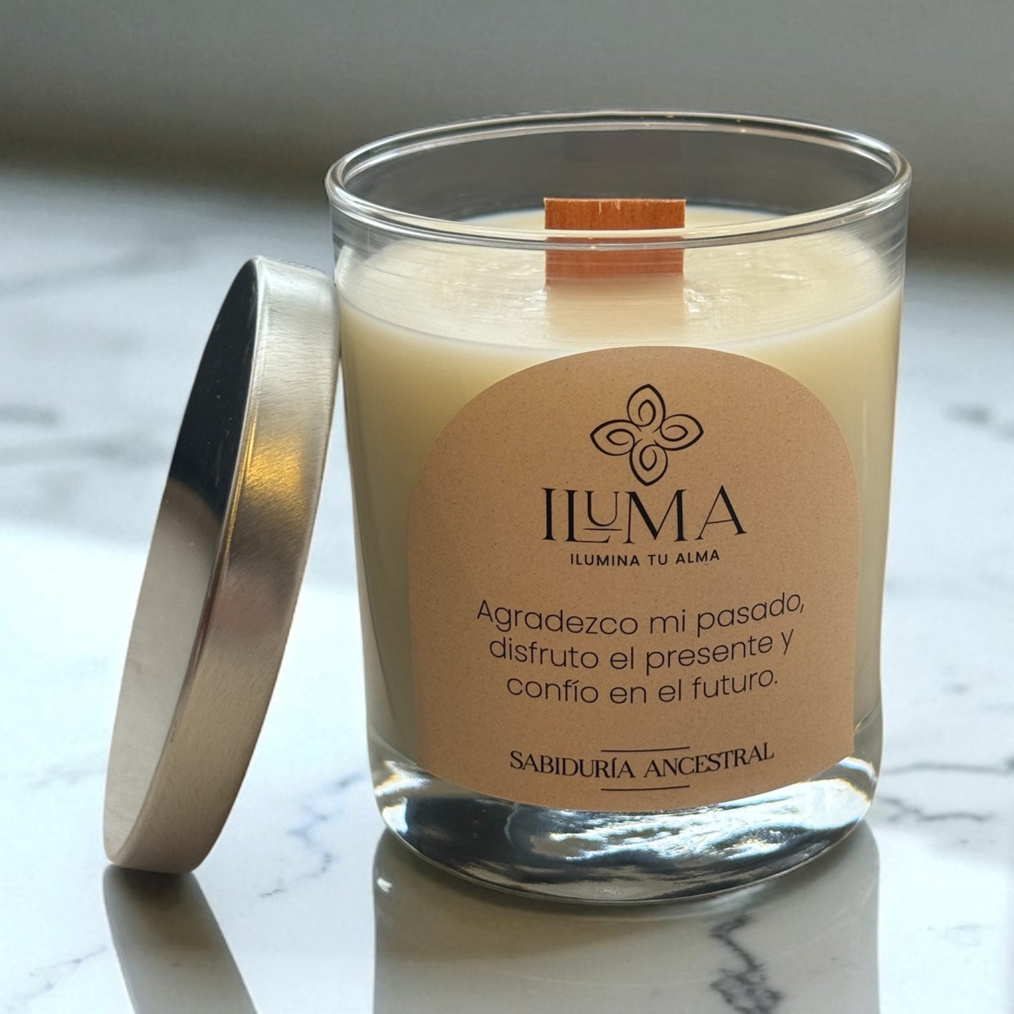 Vela con esencia de SABIDURÍA ANCESTRAL