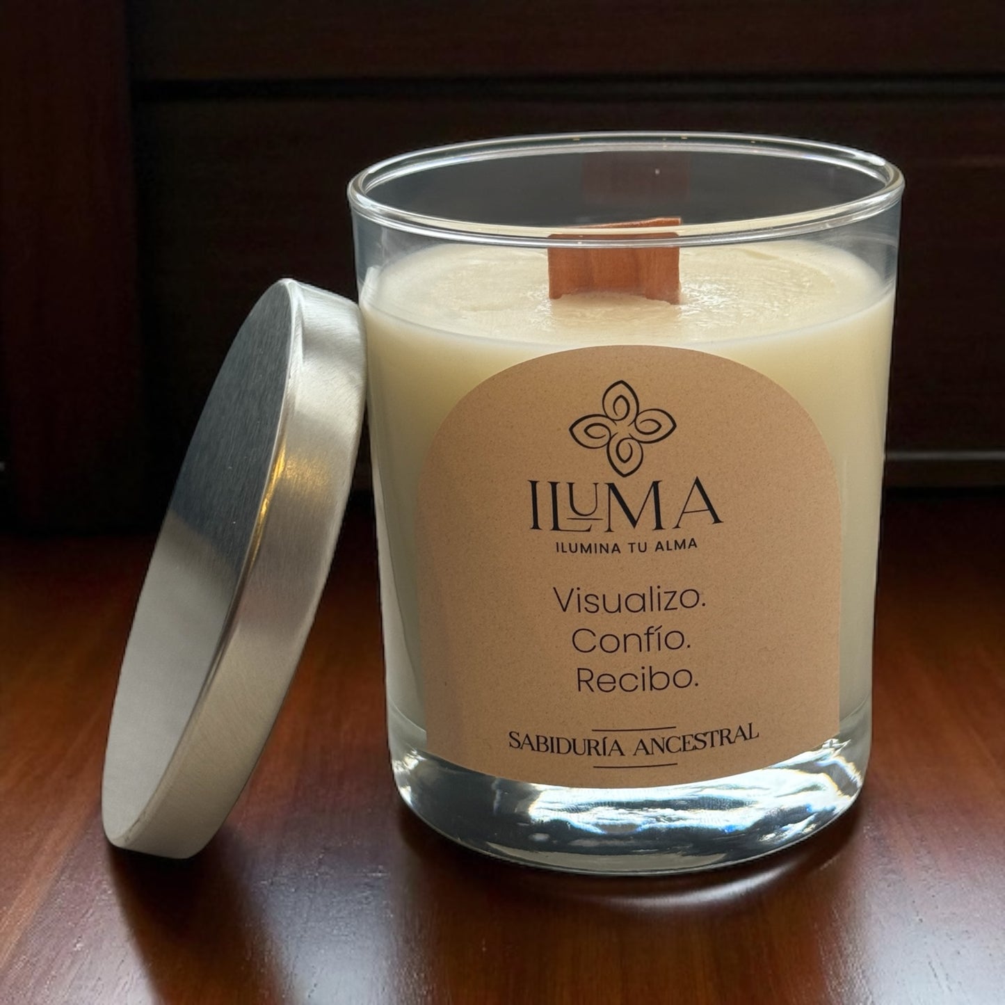 Vela con esencia de SABIDURÍA ANCESTRAL