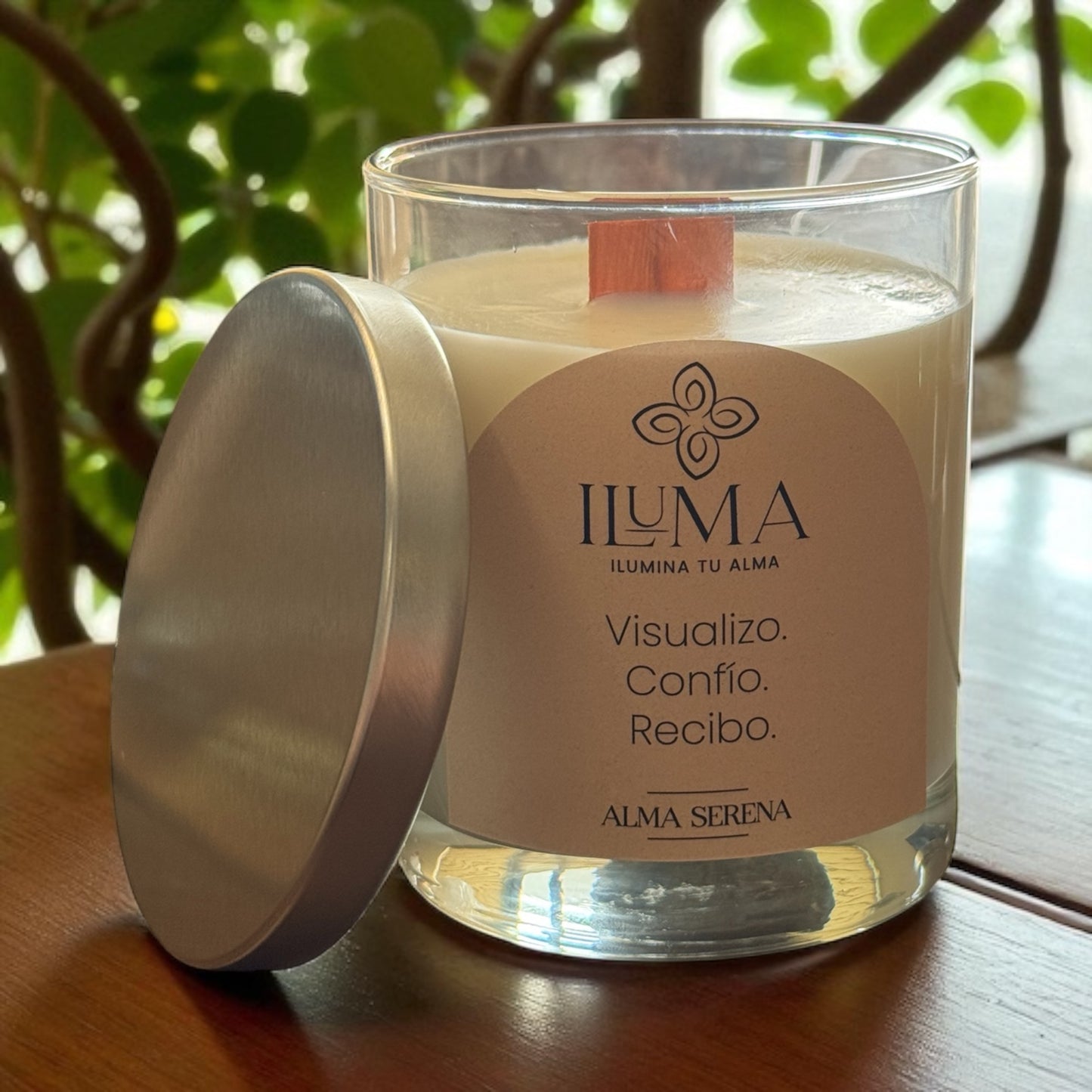 vela con esencia de ALMA SERENA