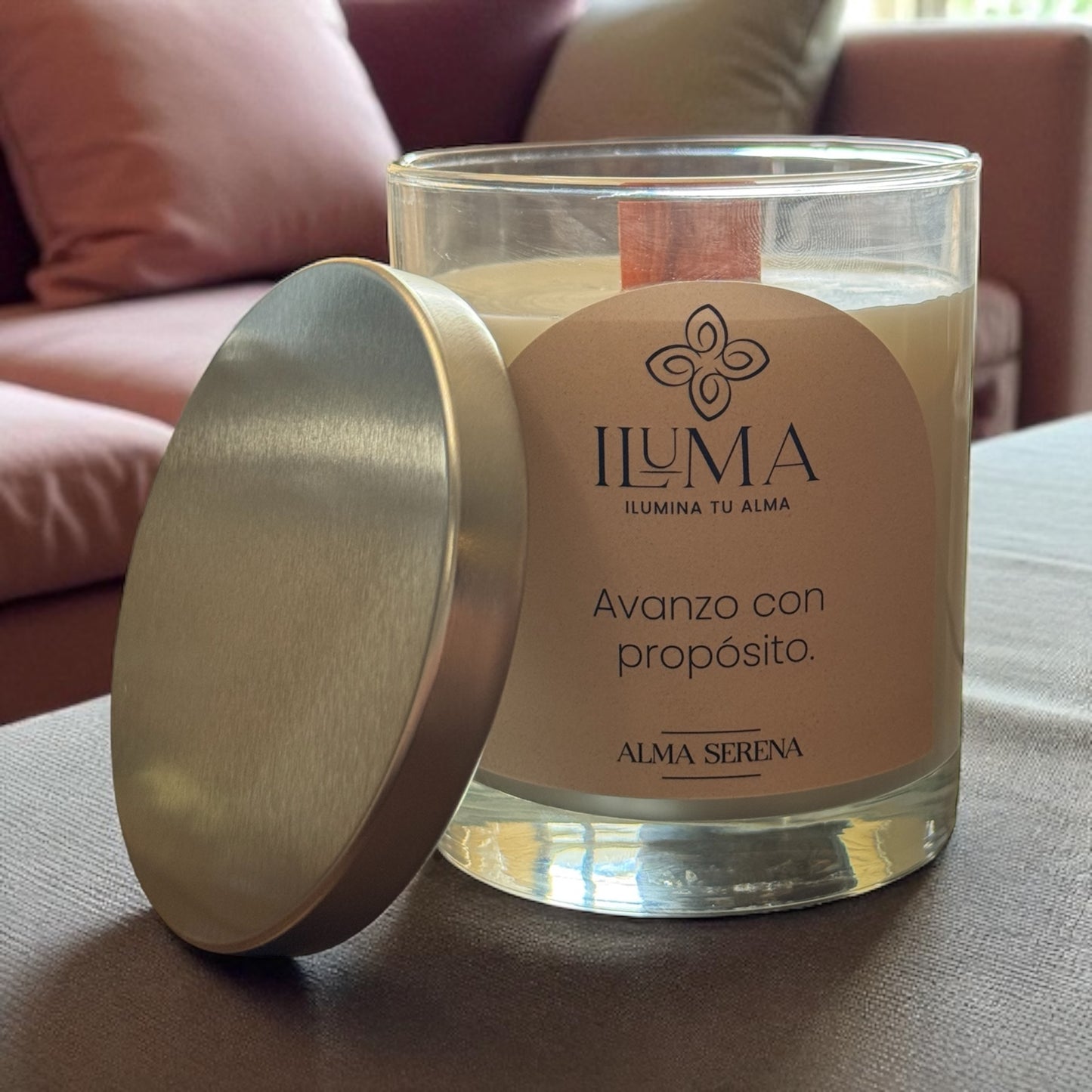 vela con esencia de ALMA SERENA