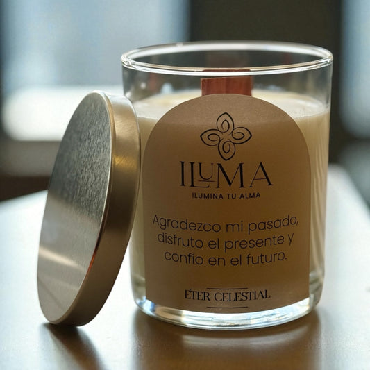 Vela con esencia de ÉTER CELESTIAL.
