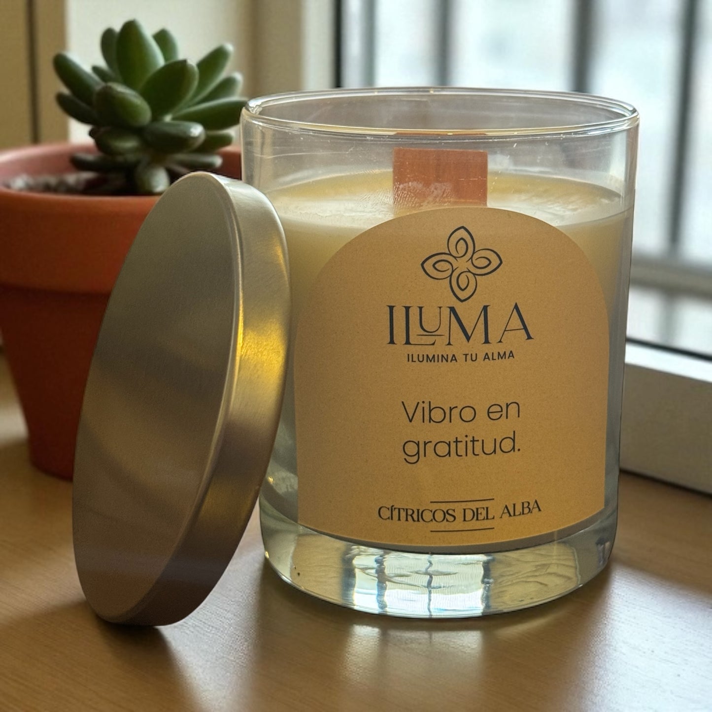 Vela con esencia de CITRICOS DEL ALBA