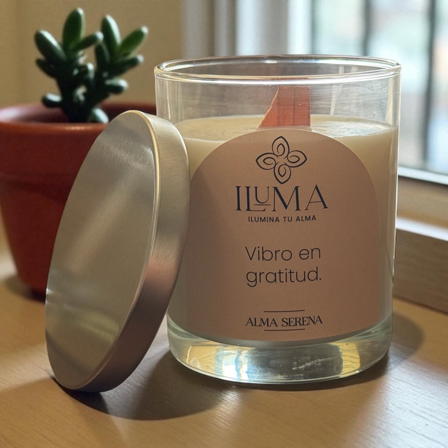vela con esencia de ALMA SERENA