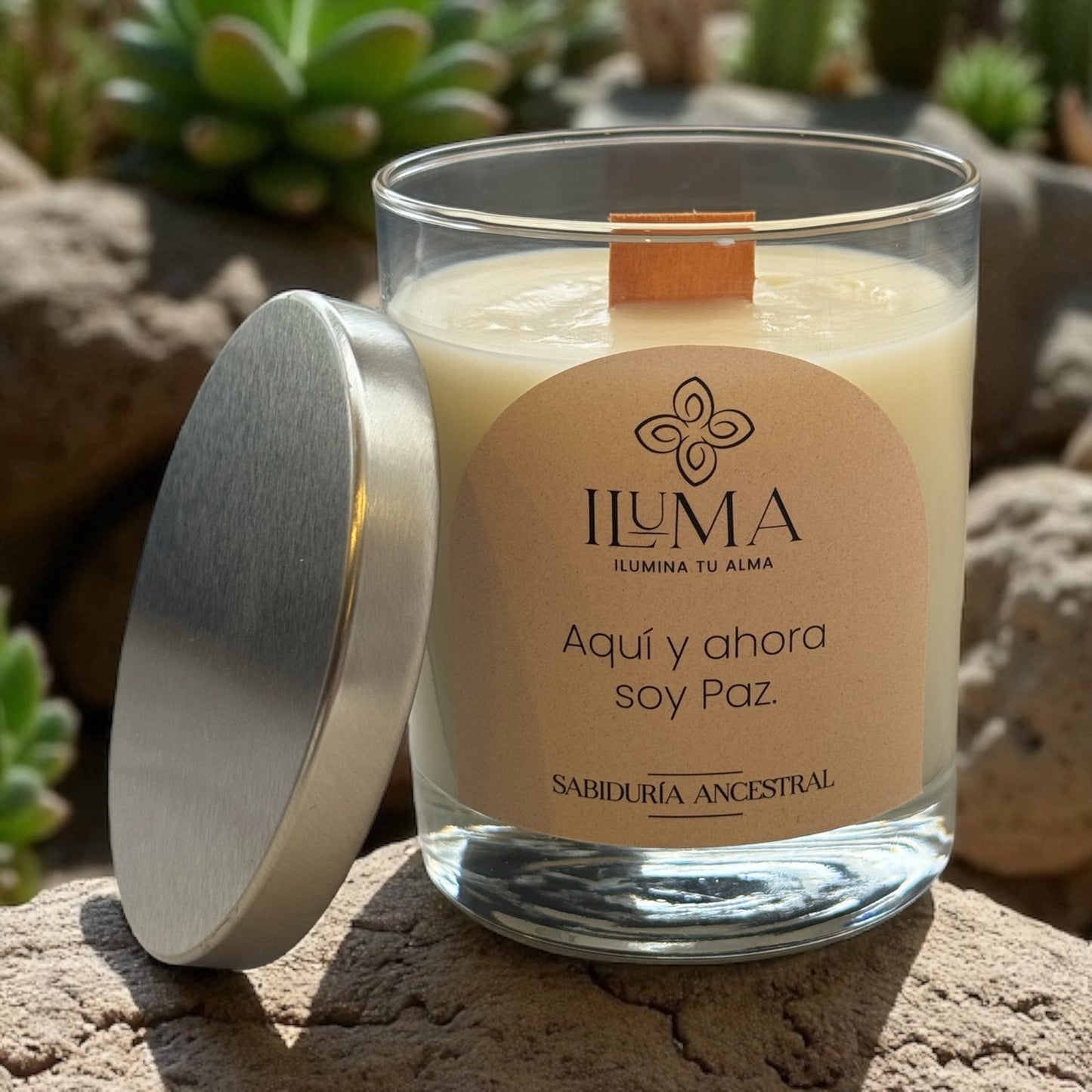 Vela con esencia de SABIDURÍA ANCESTRAL