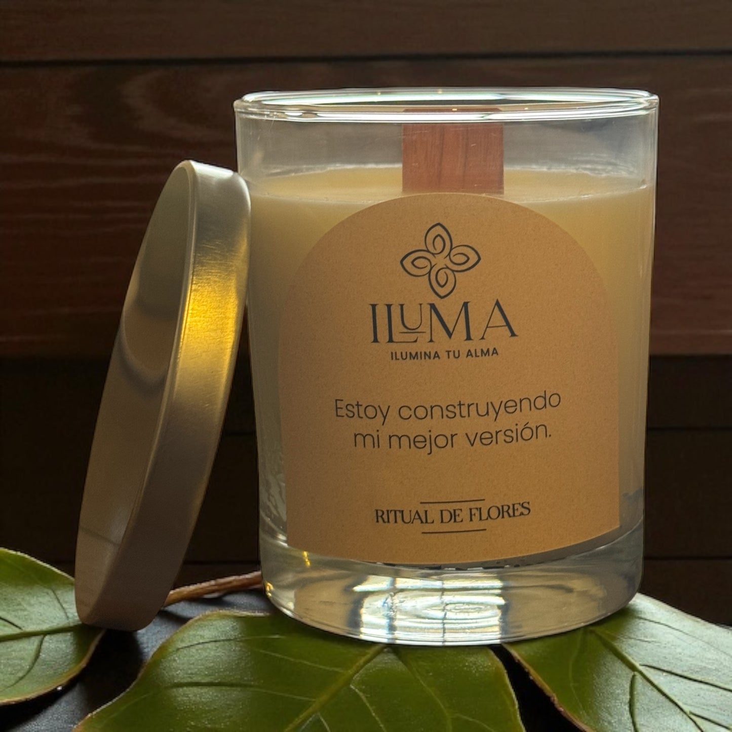 Vela con esencia de RITUAL DE FLORES