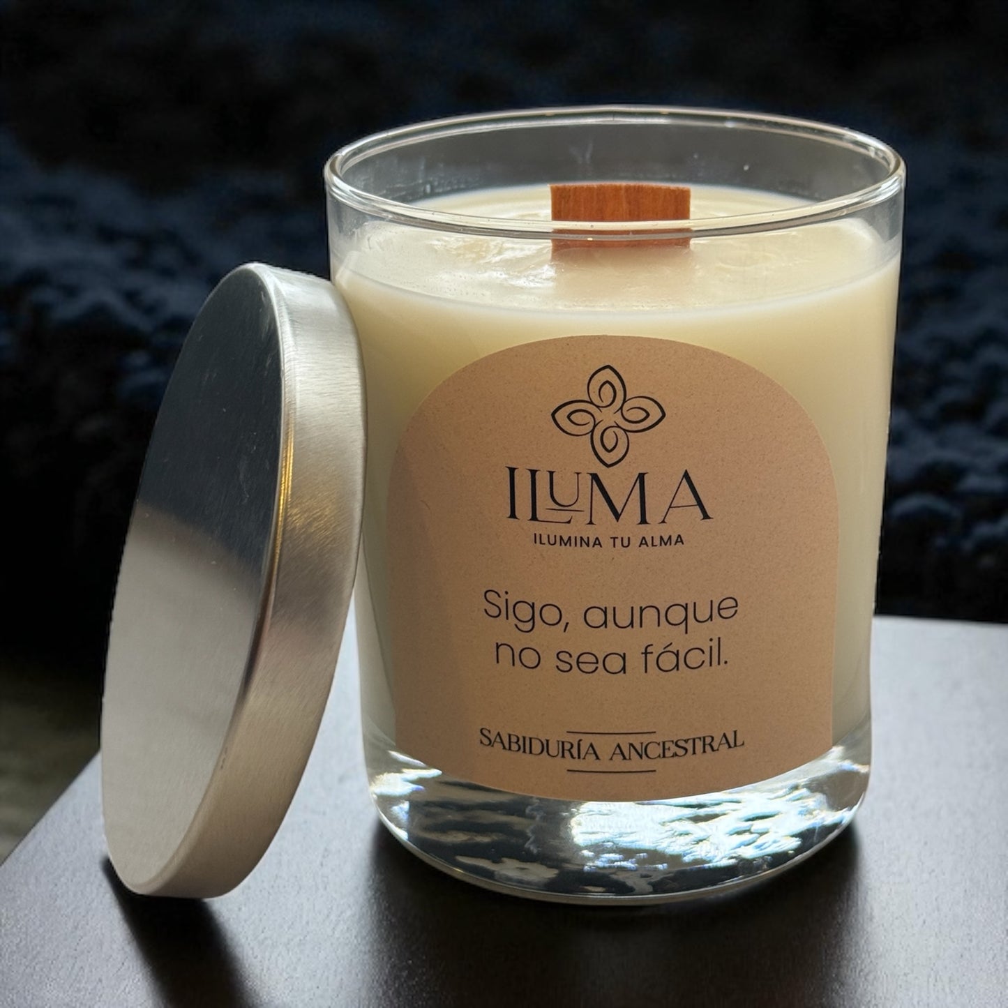 Vela con esencia de SABIDURÍA ANCESTRAL